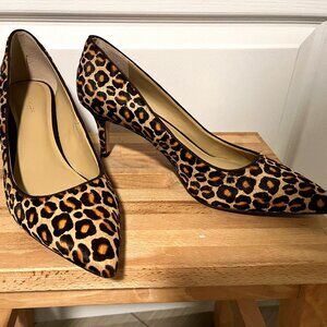 Leopard Print Ann Taylor Size 9.5 M Pointed Toe Heels